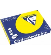250 feuilles papier A3 jaune soleil 160g Clairefontaine 1039C