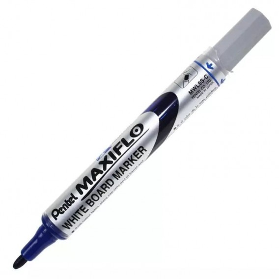 MARQUEUR EFFACABLE A SEC PENTEL MAXIFLO BLEU MOYEN MODELE
