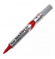 MARQUEUR EFFACABLE A SEC PENTEL MAXIFLO ROUGE MOYEN MODELE