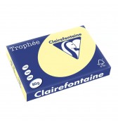 Ramette 500 feuilles papier A3 80g jaune canari Clairefontaine 1884C