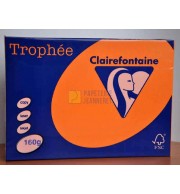 RAMETTE 250F REPRO CLAIREFONTAINE 160G A4 ORANGE VIF