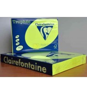 RAMETTE 500F REPRO CLAIREFONTAINE 80G A4 JAUNE FLUO