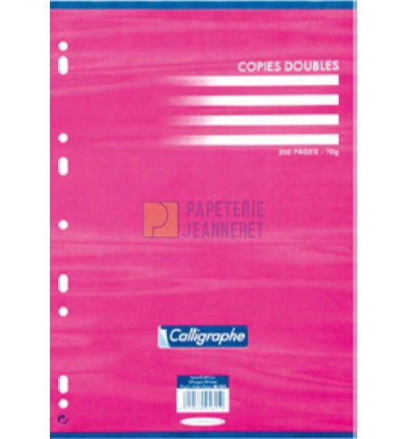 COPIES DOUBLES 70G SEYES 210X297 / PAQ DE 100F (200P) - Papeterie