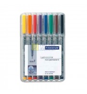 FEUTRES NON  PERMANENTS POINTE F - POCHETTE DE 8