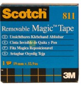 SCO811-adhesif-invisible-repositionnable-scotch-811-19x33mm