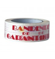 ADHESIF POLYPRO "BANDE GARANTIE"  50mm x 100m