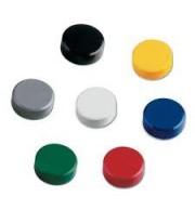 AIMANTS RONDS COLORIS ASS DIAM 39MM - PAQUET DE 10