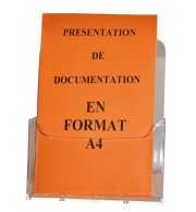 PRESENTOIR DE TABLE A4 TRANSPARENT