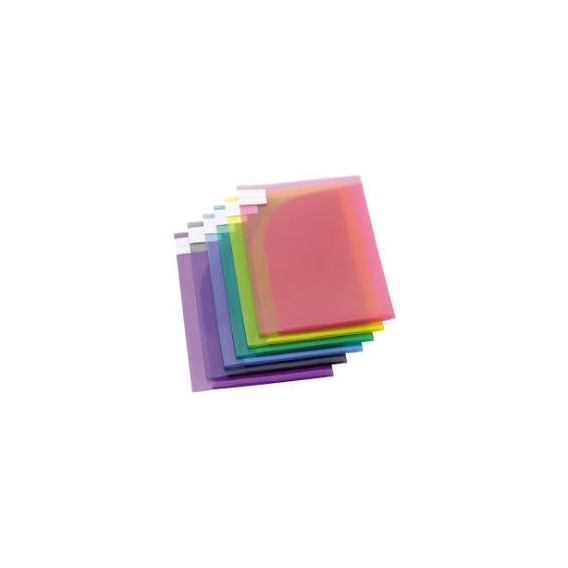 CHE511A-chemise-a4-a3-double-poche---paquet-de-12-coloris-assortis