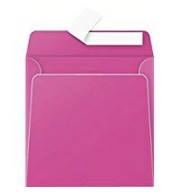 ENVELOPPE 165X165mm ROSE FUCHSIA AUTO ADHESIVE 120G - PAQUET DE 50