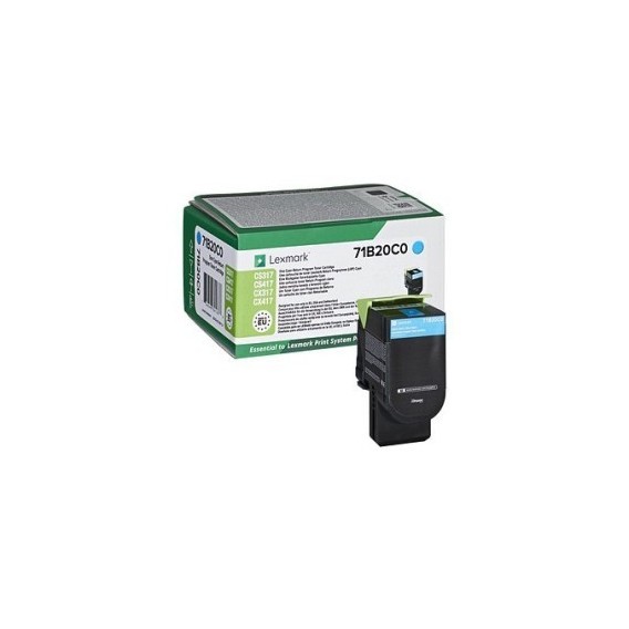 X71B20C0-lexmark-cartouche-laser-cyan-2300p-70b20c0