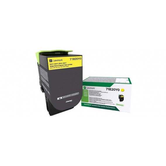 X71B20Y0-lexmark-cartouche-laser-jaune-2300p-71b20y0