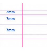 CAHIER PIQURE 17X22cm 32P DL3mm 90G