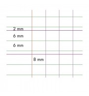 CAHIER PIQURE 17X22cm 32P DL2MMIV 90G