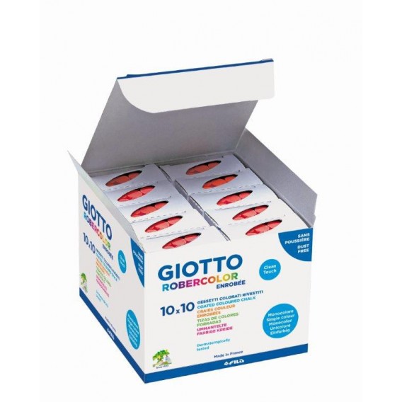 Boîte de 100 craies rouges Giotto Robercolor