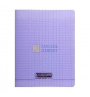 CAHIER POLYPRO 17X22cm SEYES 32P 90G - VIOLET
