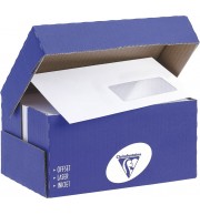 250 Enveloppe fenêtre DL autoadhésives - Fenêtre 45x100mm -  90g/m² - 1603C