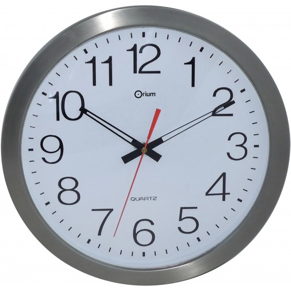 HORLOGE MURALE D'EXTERIEURE ARGENTE