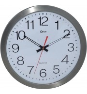 HORLOGE MURALE D'EXTERIEURE ARGENTE