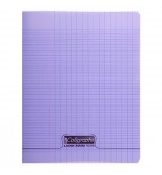 CAHIER POLYPRO 24X32cm SEYES 48P 90G - VIOLET