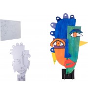 LE VISAGE DESTRUCTURE SACHET DE 5 PLAQUES EN CARTON