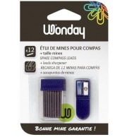 CARTE 12 MINES COMPAS + TAILLE MINE