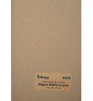BOITE 50 FEUILLES PAPIER 250G BLANC 100% RECYCLE A4
