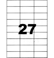 ETIQ LASER BLANCHE 70X31,75 / BOITE 2700