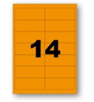 ETIQUETTES LASER ORANGE 99X38.1/SACHET 280