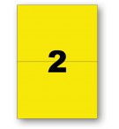 ETIQUETTES LASER JAUNE 210X148/SACHET 40