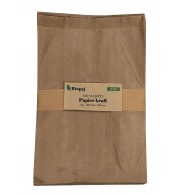 100 SACHETS KRAFT 35G 200 X 290 MM SOUFFLET DE 90 MM