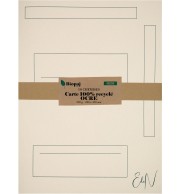 10 CHEMISES 350G CARTE IVOIRE AVEC IMPRESSION 240X320mm 100% RECYCLE