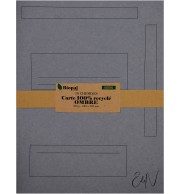 10 CHEMISES 350G CARTE GRISE AVEC IMPRESSION 240X320mm 100% RECYCLE