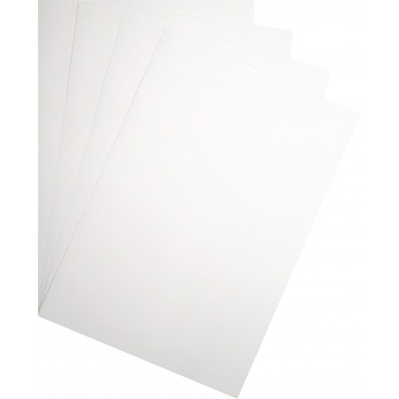 BOITE 50 FEUILLES PAPIER 250G BLANC 100% RECYCLE A4