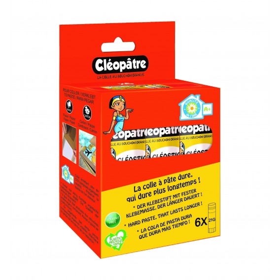 BLISTER DE 6 BATONS DE COLLE EN 21 g CLEOPATRE