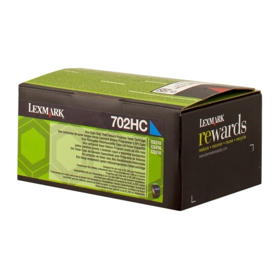 LEXMARK CARTOUCHE LASER CYAN HC 702HC / 70C2HC0 / 223638