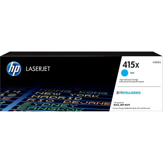 HP CARTOUCHE LASER 415X CYAN / W2031X