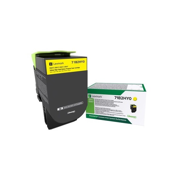 LEXMARK CARTOUCHE LASER JAUNE 71B2HY0