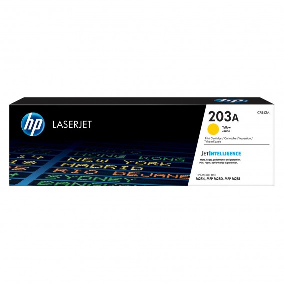 HP CARTOUCHE LASER CF542A JAUNE / 203A / 386592