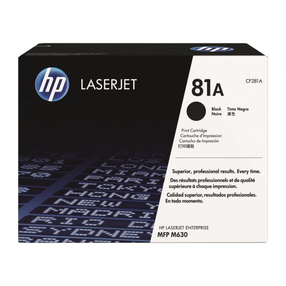 HP CARTOUCHE LASER CF281A NOIRE / 81A / 312797
