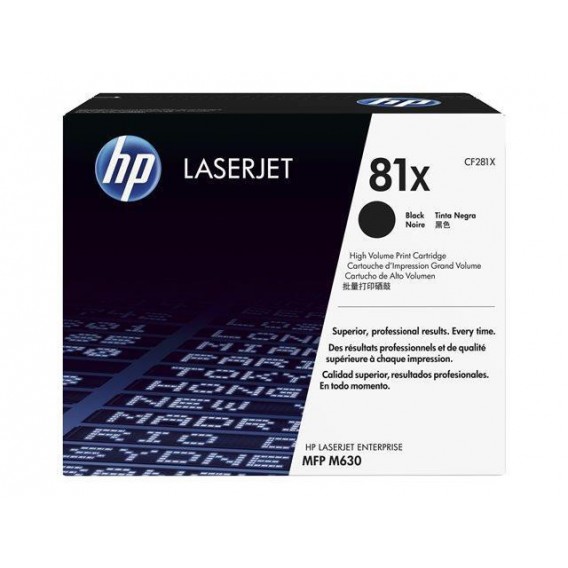 HP CARTOUCHE LASER CF281X NOIRE / 81X / 312658