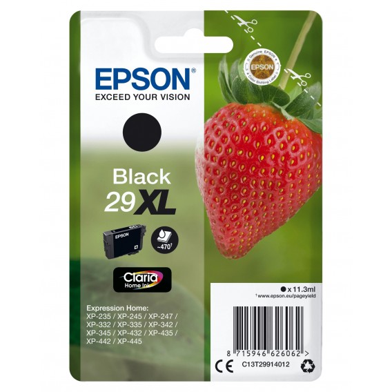 EPSON CARTOUCHE JET D'ENCRE NOIRE T299140 FRAISE / 138162