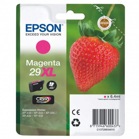 EPSON CARTOUCHE JET D'ENCRE MAGENTA T299340 FRAISE / 138188