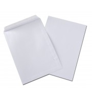 50 POCHETTES BLANCHES 229X324mm 90G AUTOADHESIVES
