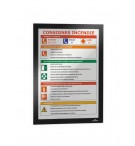 POCHETTES VITROSTATIQUES A4 NOIR - LOT DE 2