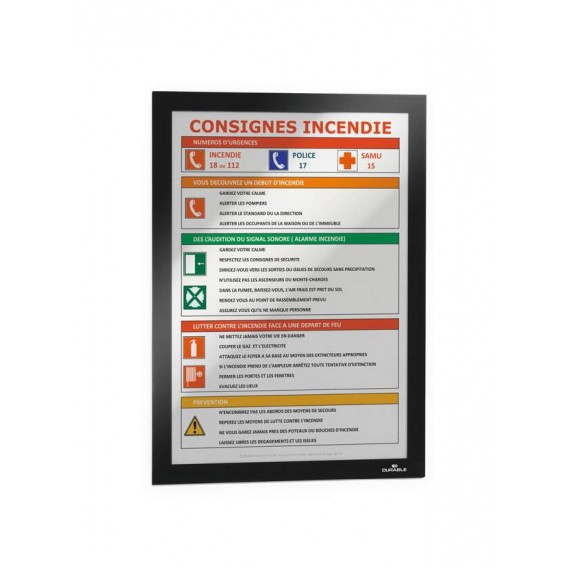 POCHETTES VITROSTATIQUES A4 NOIR - LOT DE 2